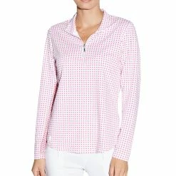 GGBlue Georgia Ice Womens Long Sleeve Golf Shirt 6 GGBlue Georgia Ice Womens Long Sleeve Golf Shirt -Clubs Shop I8000 PINKCUBE4543