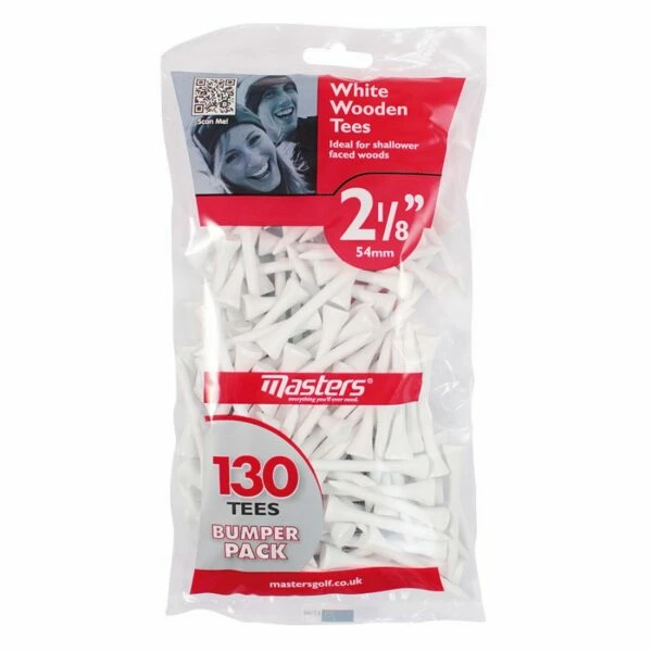 Masters 2 1/8″ Wooden Golf Tees (130 Pack) 1 Masters 2 1/8″ Wooden Golf Tees (130 Pack)