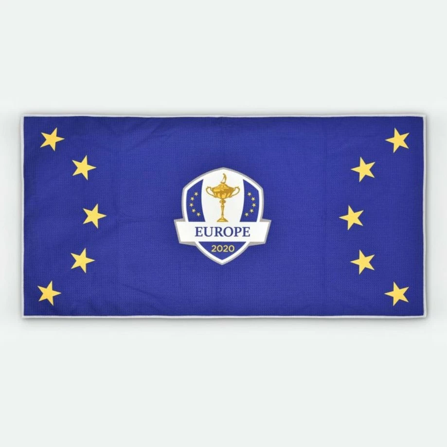 PRG Ryder Cup Team Europe Caddy Golf Towel 2 PRG Ryder Cup Team Europe Caddy Golf Towel - Image 2