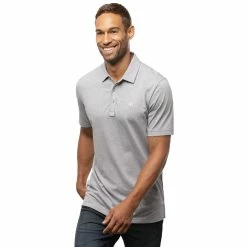 TravisMathew The Zinna Mens Golf Polo -Clubs Shop THE ZINNA HEATHERGREY