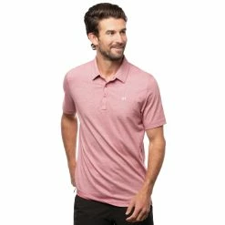 TravisMathew The Zinna Mens Golf Polo -Clubs Shop THE ZINNA HTHRCARDINAL