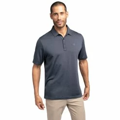 TravisMathew The Zinna Mens Golf Polo -Clubs Shop THE ZINNA VINTAGEINDBLK