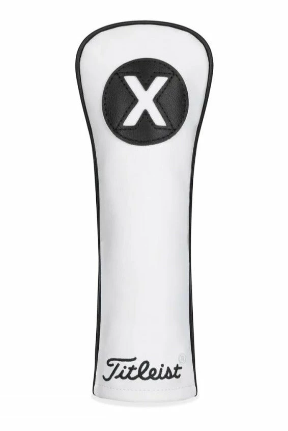 Titleist White & Black Leather Headcovers TA20TASCWB 5 Titleist White & Black Leather Headcovers TA20TASCWB - Image 5