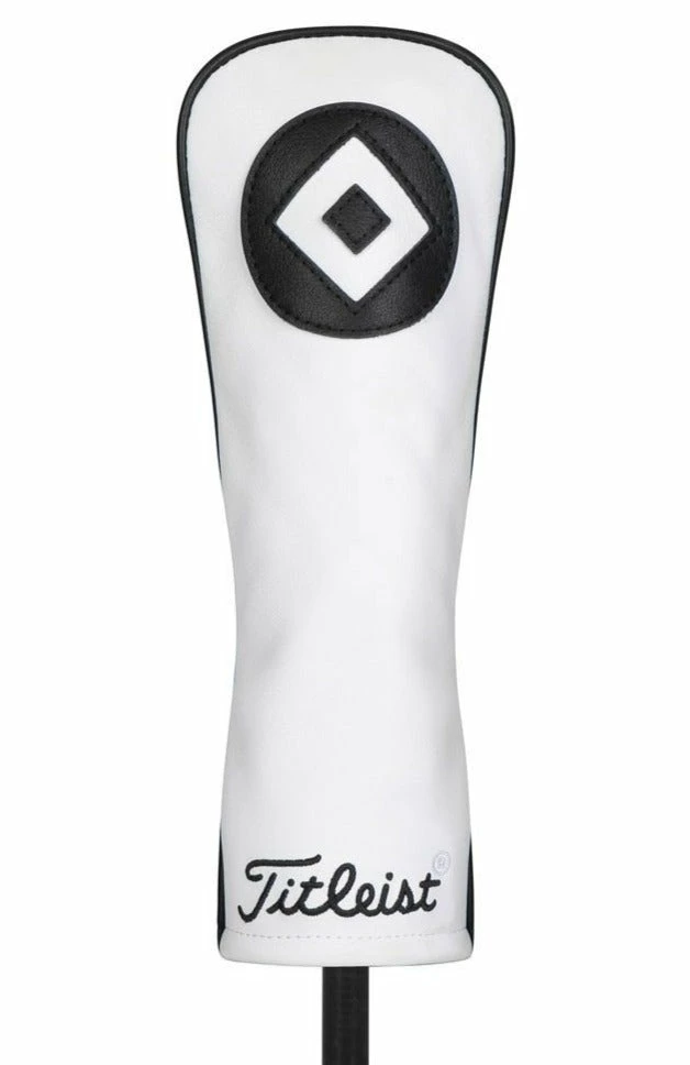 Titleist White & Black Leather Headcovers TA20TASCWB 3 Titleist White & Black Leather Headcovers TA20TASCWB - Image 3