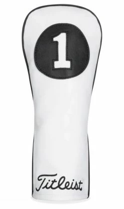 Titleist White & Black Leather Headcovers TA20TASCWB 8 Titleist White & Black Leather Headcovers TA20TASCWB -Clubs Shop Titleist White Black Leather Headcovers TA20TASCWB 97