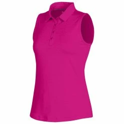 Under Armour Zinger 2.0 Heathered Womens Sleeveless Golf Polo -Clubs Shop UW0468 5080EXUBERANT