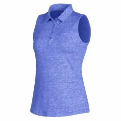 Under Armour Zinger 2.0 Heathered Womens Sleeveless Golf Polo -Clubs Shop UW0468 EMOTIONBL132T
