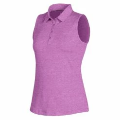 Under Armour Zinger 2.0 Heathered Womens Sleeveless Golf Polo -Clubs Shop UW0468 EXOTICBLM614T