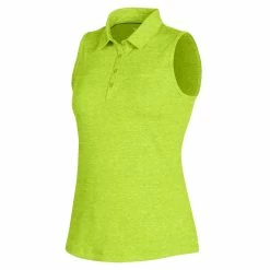 Under Armour Zinger 2.0 Heathered Womens Sleeveless Golf Polo -Clubs Shop UW0468 LIMEFIZZ207T