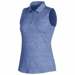 Under Armour Zinger 2.0 Heathered Womens Sleeveless Golf Polo -Clubs Shop UW0468 STARLIGHT150T