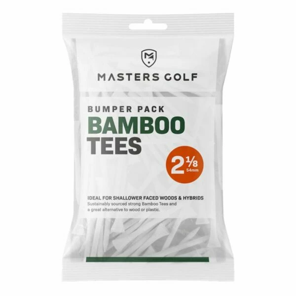 Masters Bamboo 2 1/8″ Bumper Tees – 130 Pack 1 Masters Bamboo 2 1/8″ Bumper Tees – 130 Pack