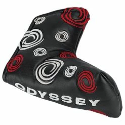 Odyssey Swirl Golf Putter Headcovers -Clubs Shop odysseyswirlblackbladeputtercover1