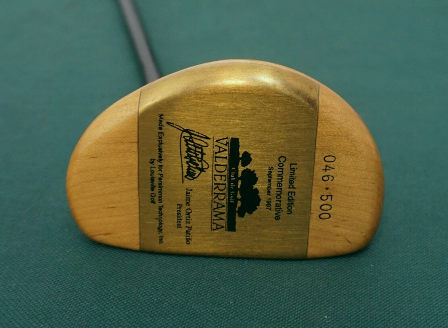 Lincs_golf Limited Edition Commemorative Sept 1997 Valderrama Putter + Head Cover 9 Lincs_golf Limited Edition Commemorative Sept 1997 Valderrama Putter + Head Cover - Image 9