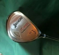 Lincs_golf Srixon Z-Steel Maraging 14.5° 3 Wood Stiff Graphite Shaft Srixon Grip